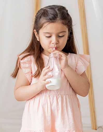 Child drinking milk
