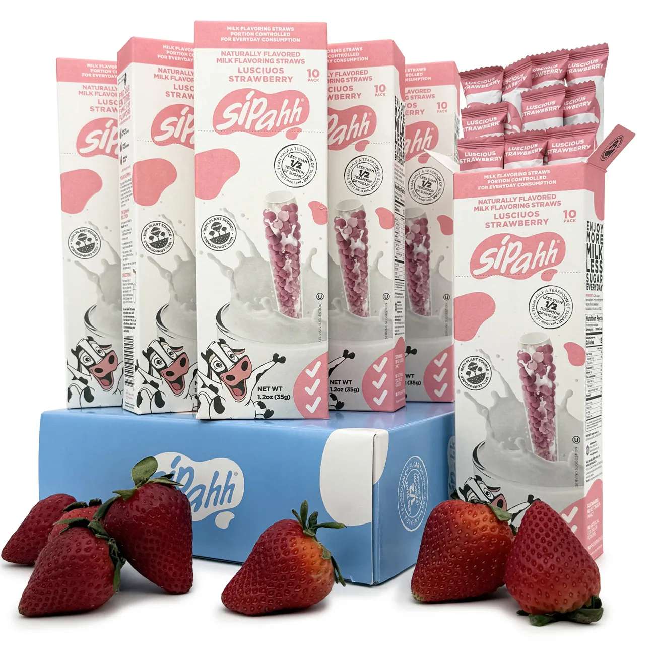 LUSCIOUS STRAWBERRY 60 STRAW PACK