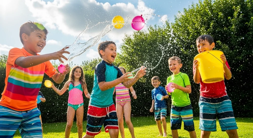 kids enjoying summer milk flavor straws