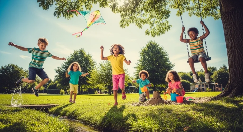 kids enjoying summer milk flavor straws