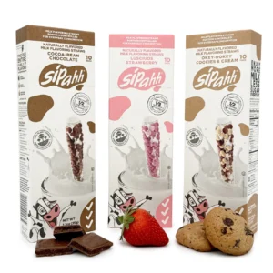 A SIPAHH STARTER 30 PACK MILK FLAVOR STRAWS