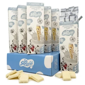 SNOW WHITE CHOC 60 STRAW PACK MILK FLAVOR STRAWS